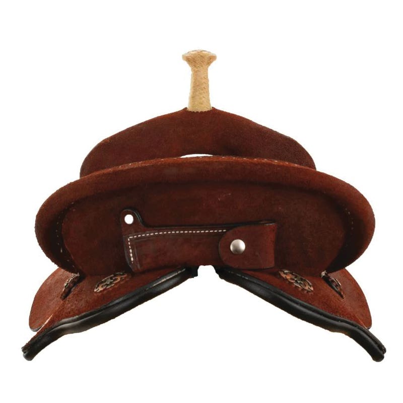 Circle Y Josey Mitchell Series Leather Chocolate Saddle, 14-1/2 In., Regular