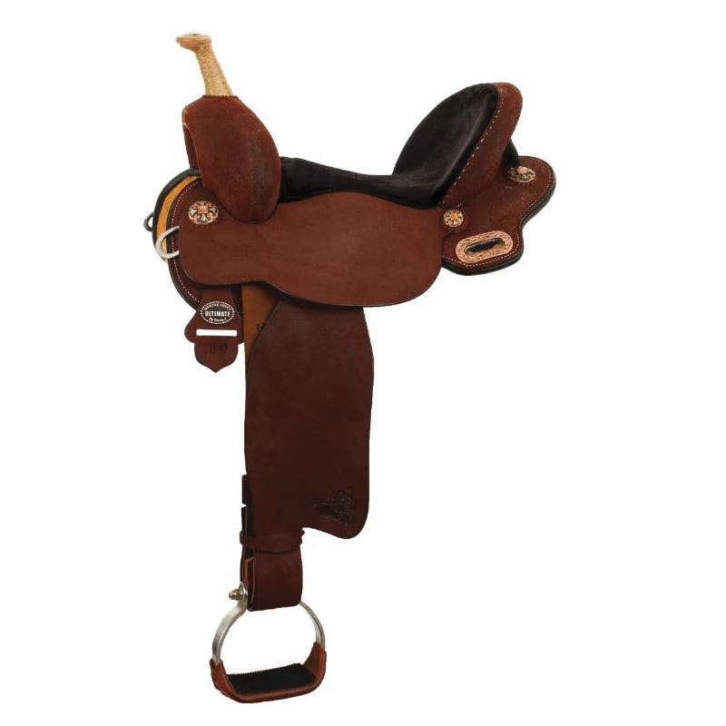 Circle Y Josey Mitchell Series Leather Chocolate Saddle, 14-1/2 In., Regular