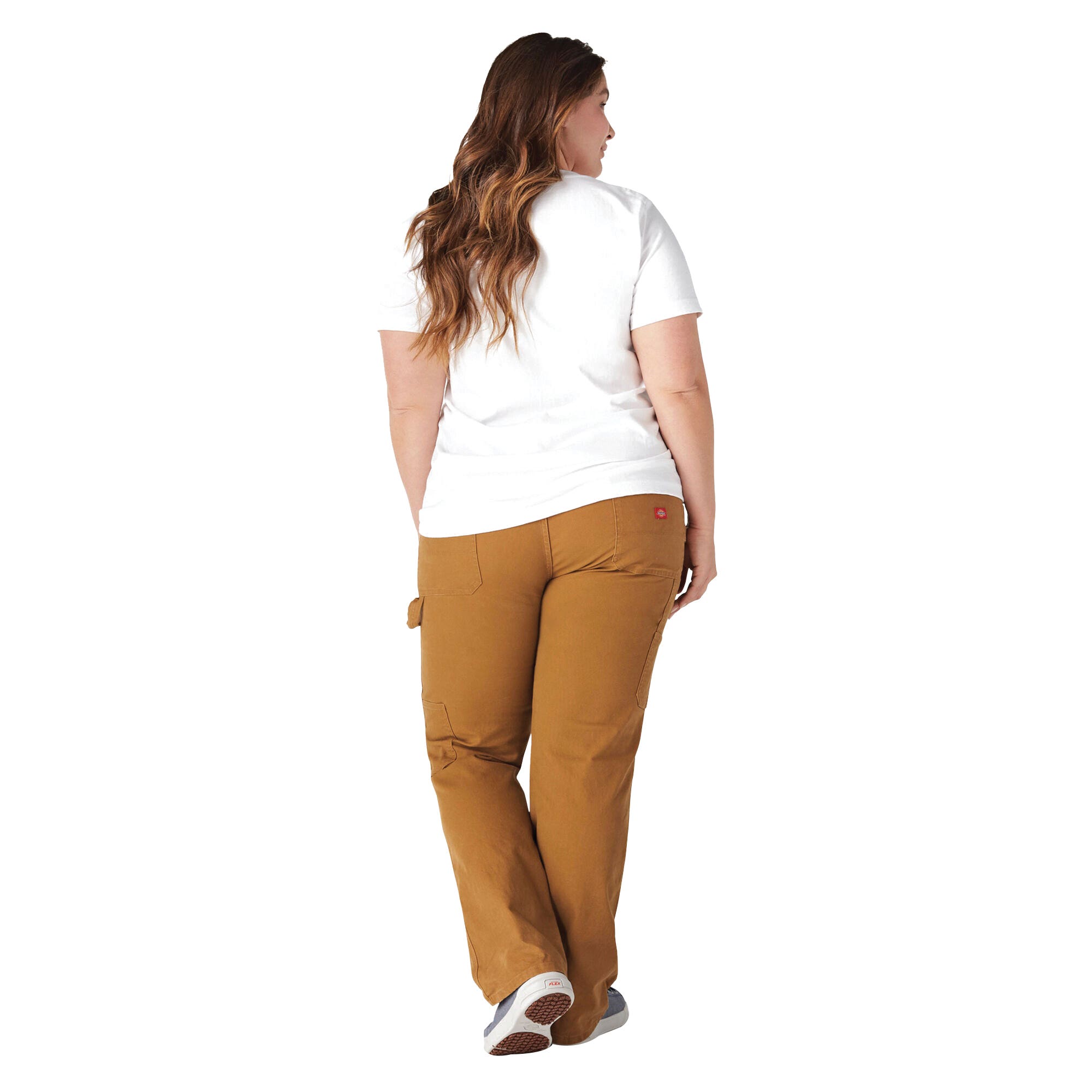 Dickies T-Shirt, Heavyweight, 2X, Plus, Cotton, White, Short Sleeve