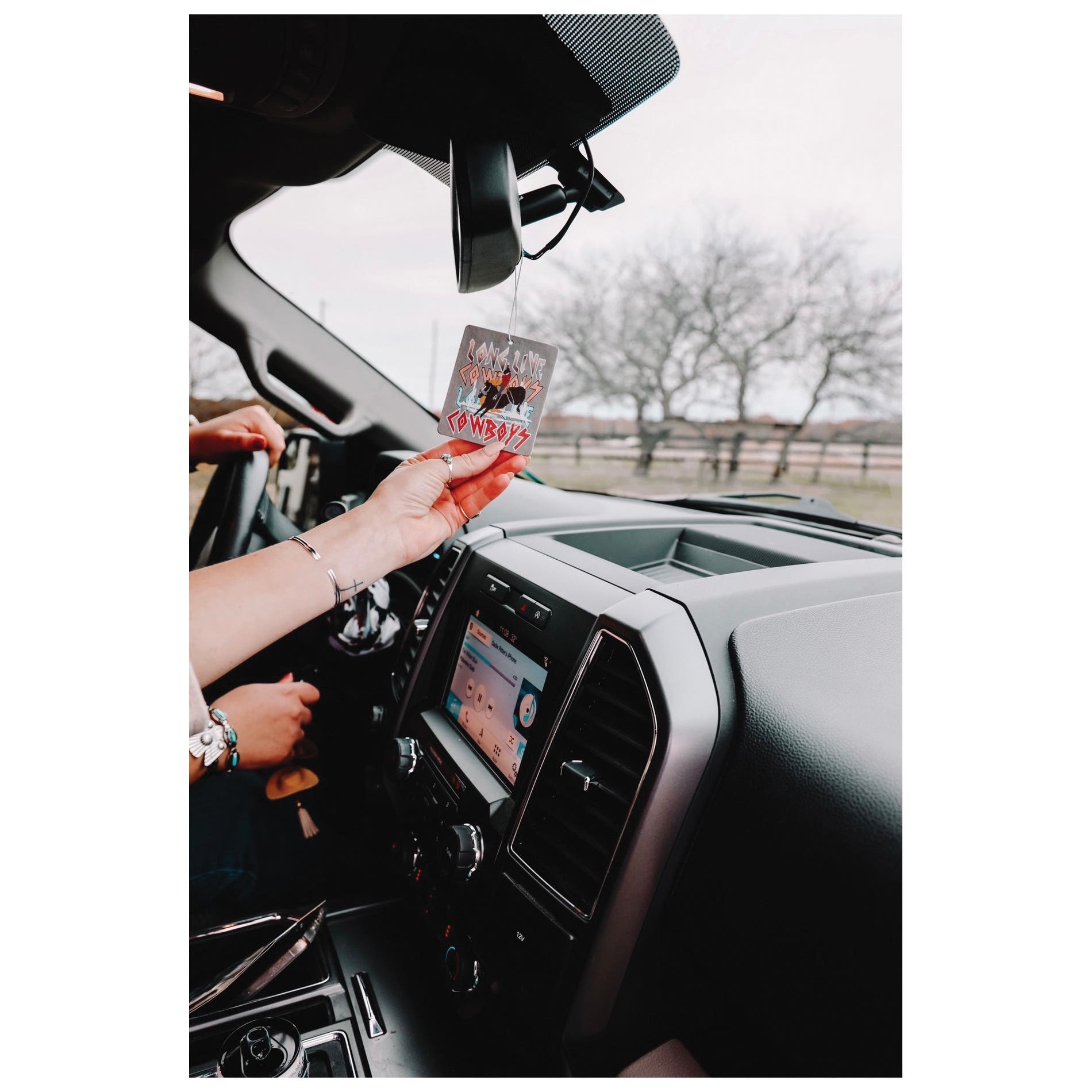 Front Porch Boutique Long Live Cowboys Air Freshener, Sandalwood