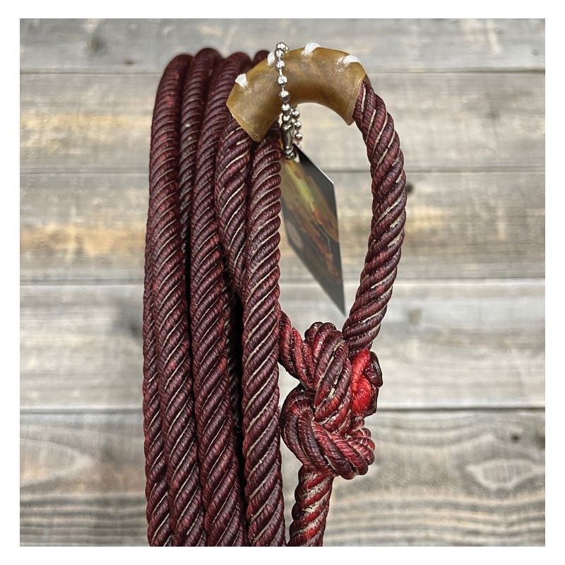 Cowboy Cordage Ranch Rope, 3/8 in, 40 ft L, Nylon, Black Cherry