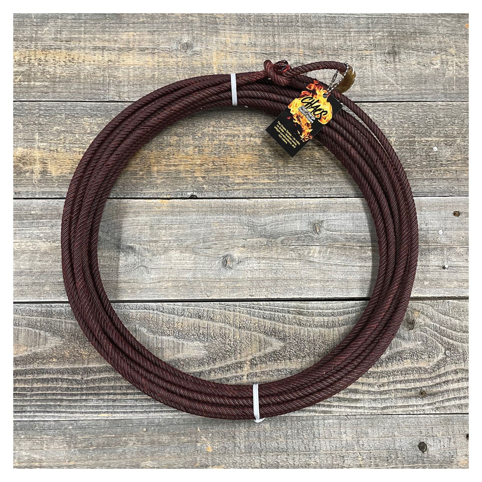 Cowboy Cordage Ranch Rope, 3/8 in, 40 ft L, Nylon, Black Cherry