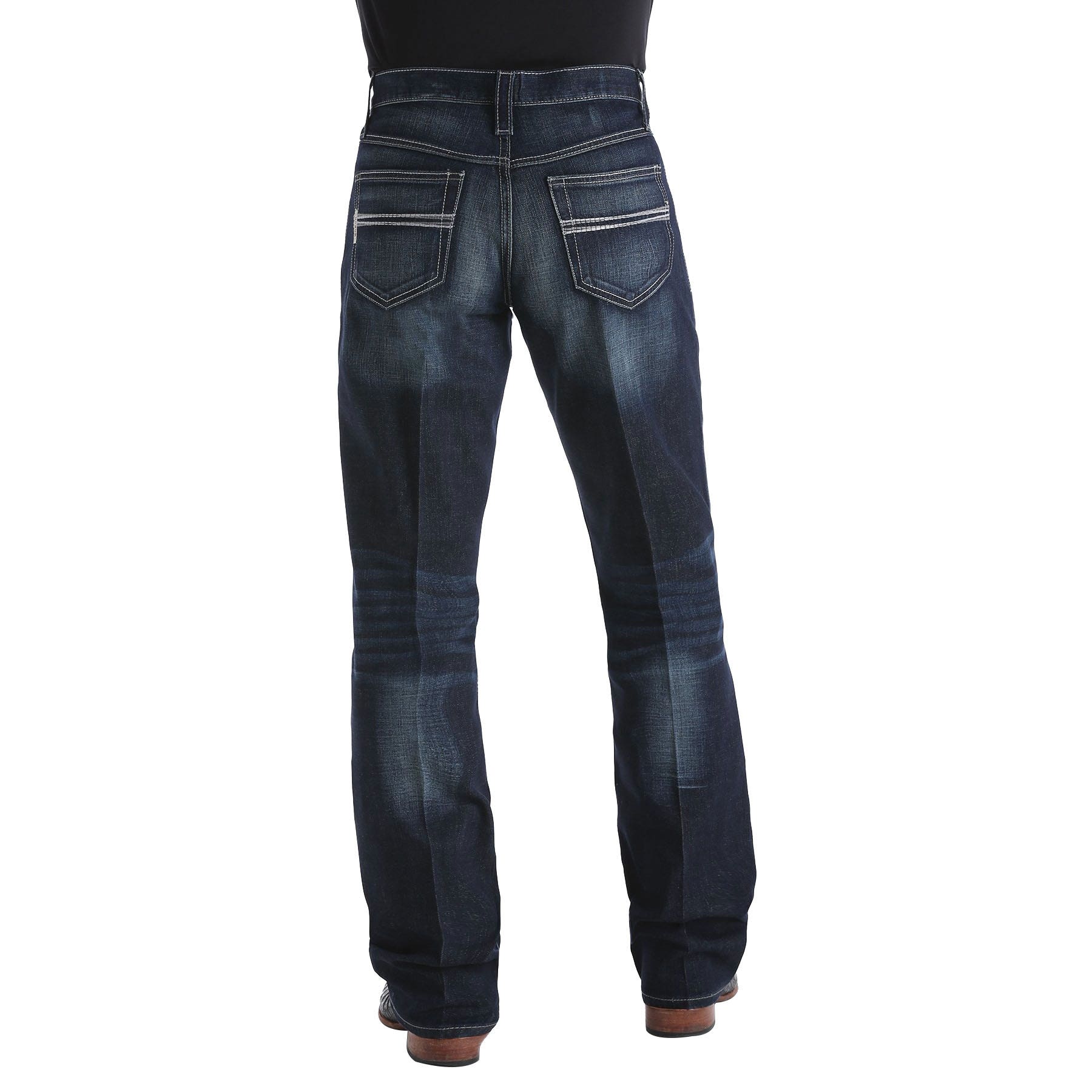 Cinch CARTER 2.4 Series Jeans, 35 in, 34 in L, Blue, Bootcut, Relaxed, Stretchable