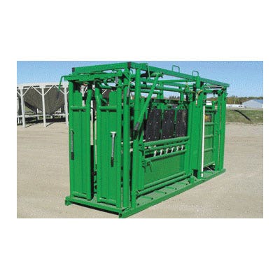 Real Tuff Cattle Squeeze Chute with Neck Extender, 42 in OAL, 12 ft OAH