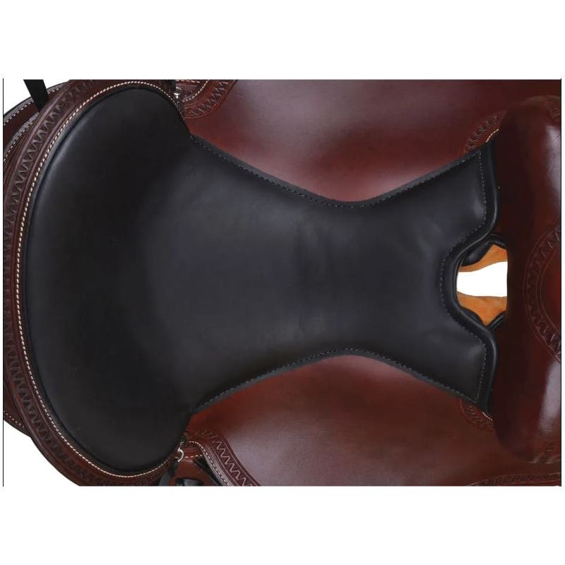 Circle Y Ridgeline Trail Series Leather Chestnut Saddle, 16 In.