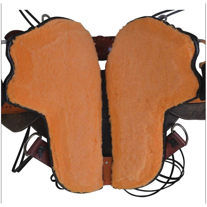 Circle Y Ridgeline Trail Series Leather Chestnut Saddle, 16 In.