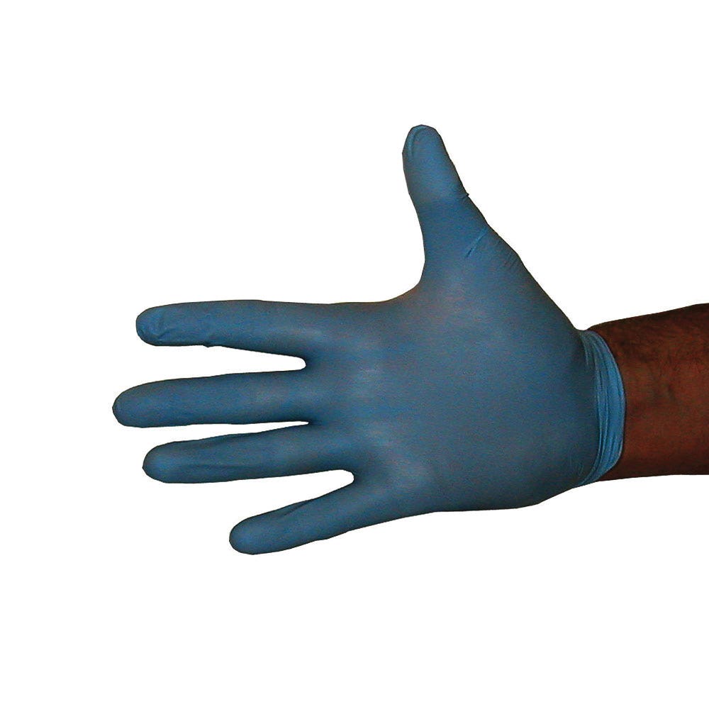 Ideal TA586-PRO Gloves, M, Nitrile, Powder-Free, Blue