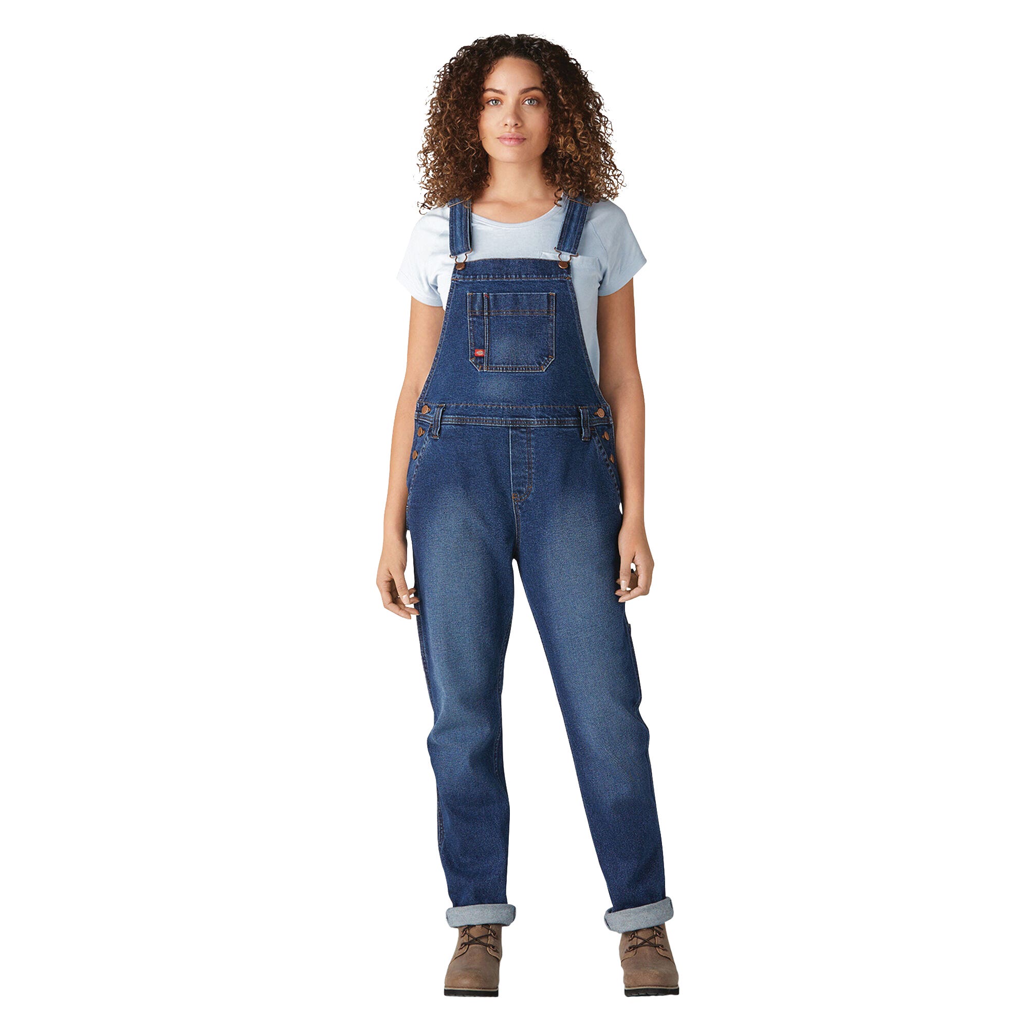 Dickies Bib Overalls, 2XL, Fits to Chest Size: 46 in, Fits to Waist Size: 40-1/2 in, Cotton/Spandex
