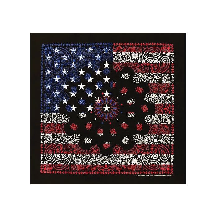 The Bandanna Co Patriotic Bandanna, Cotton, US Flag