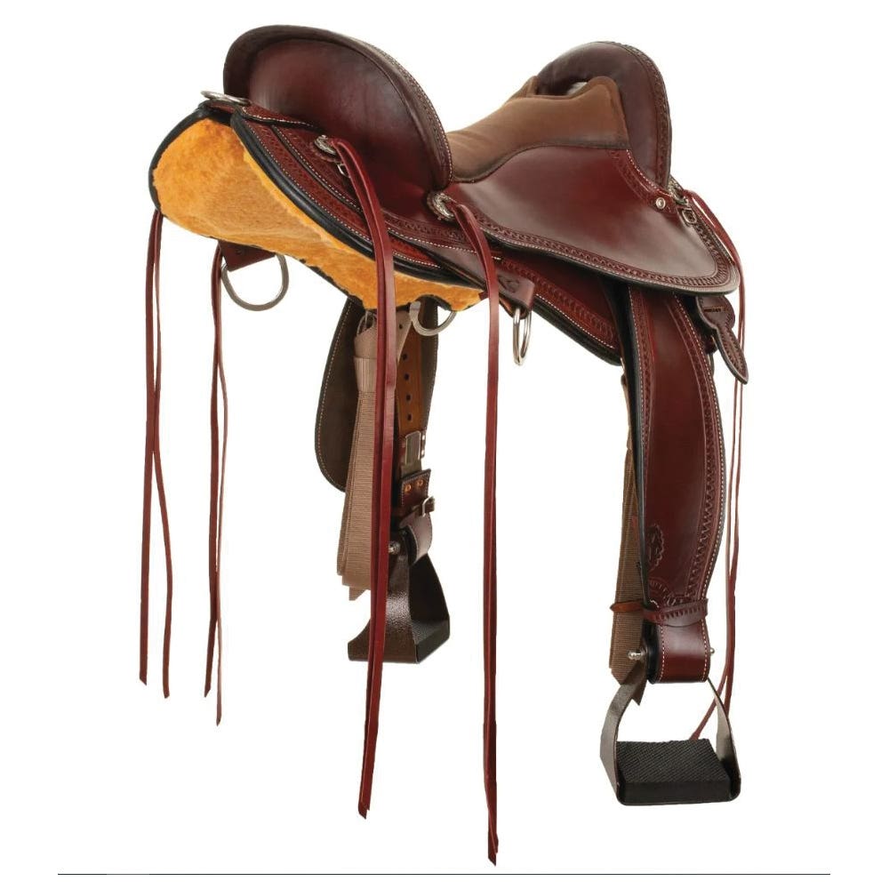Circle Y Gray Forest Flex2 Trail Series Saddle, 17 In., Dual Bar