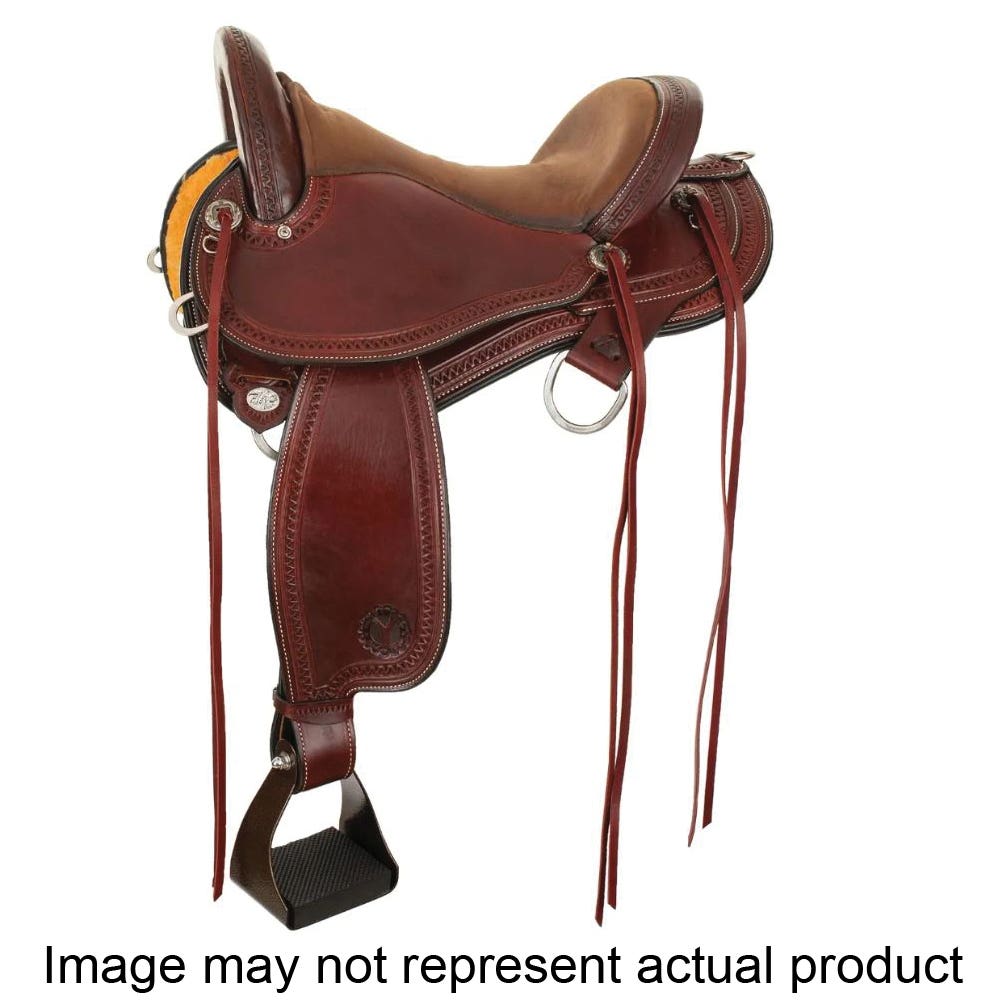 Circle Y Gray Forest Flex2 Trail Series Saddle, 17 In., Dual Bar