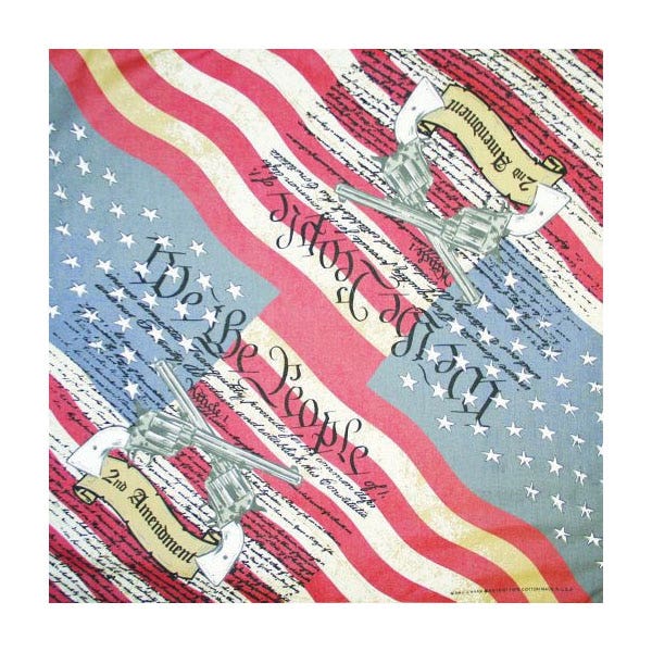 Carolina Patriotic Series Bandana, Cotton, Blue/Red/White