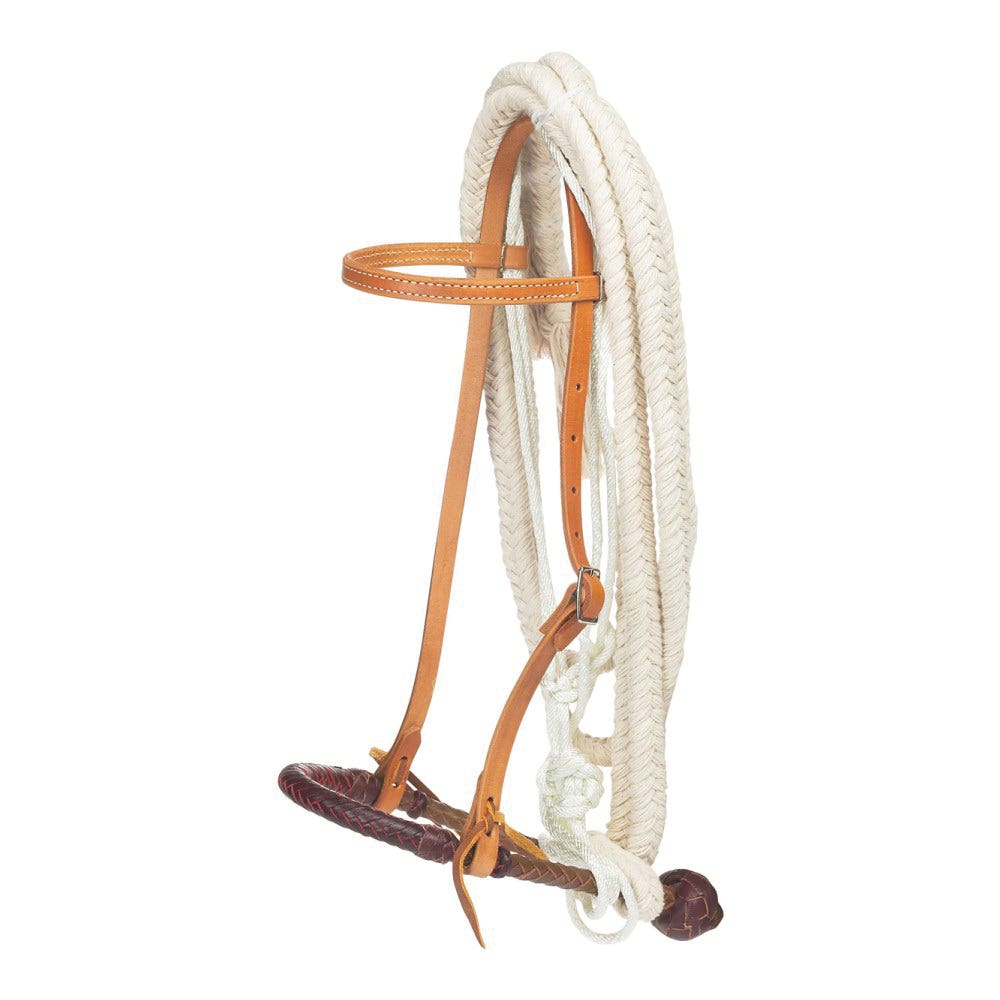 Oxbow Tack Breaking Hackamore Complete, Cotton/Leather