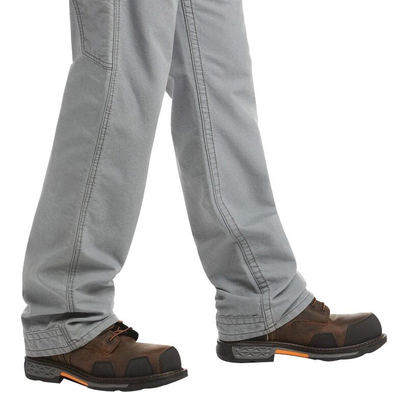Ariat FR M4 Series Men's Pants, L, 36 in, 34 in L, Medium Gray, Bootcut, Relaxed