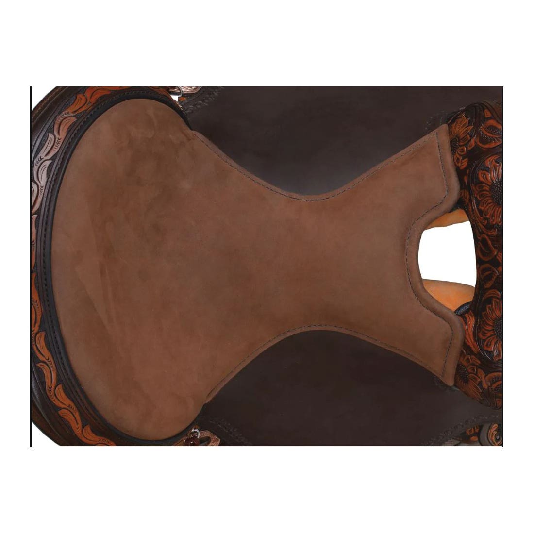 Circle Y Sunflower Flex2 Trail Series VIn.tage Leather Saddle, 15 In.