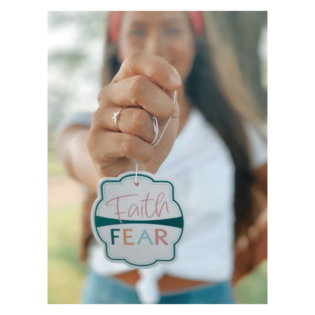 Front Porch Boutique Faith Over Fear Air Freshener, Tropic