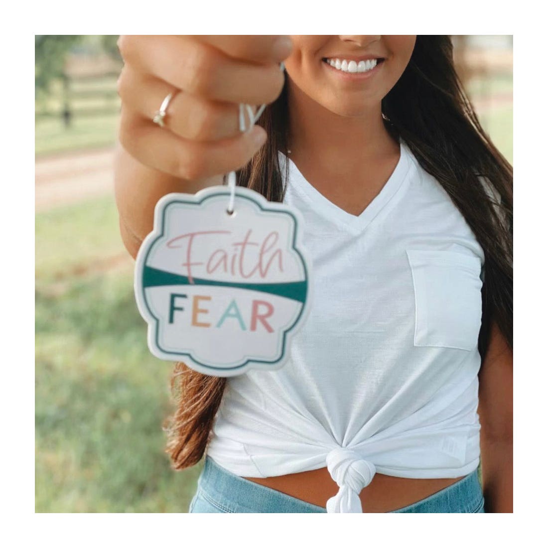 Front Porch Boutique Faith Over Fear Air Freshener, Tropic