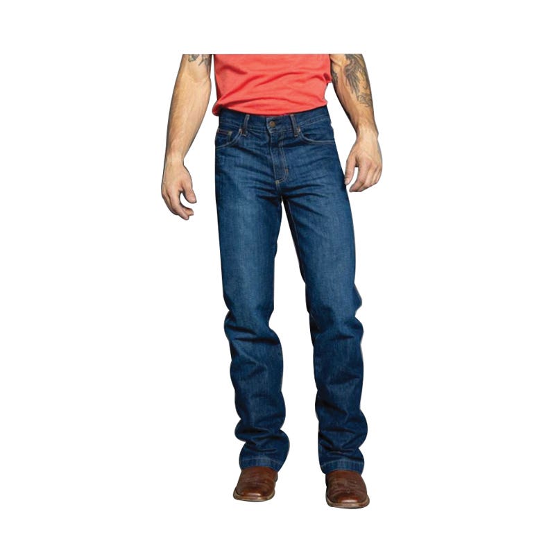 Kimes Ranch Jeans, 34 in, 38 in L, Blue, Bootcut, Relaxed