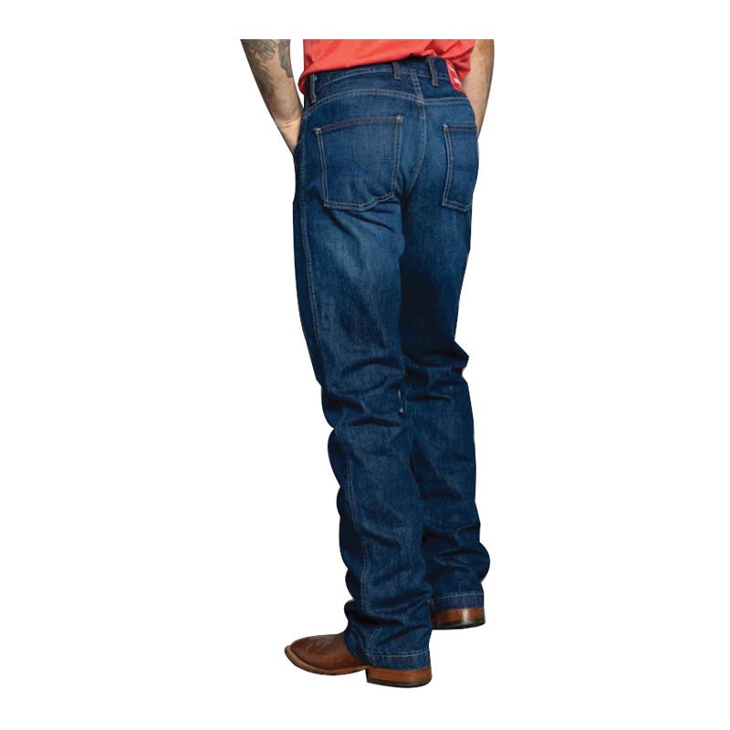 Kimes Ranch Jeans, 30 in, 34 in L, Blue, Bootcut, Relaxed