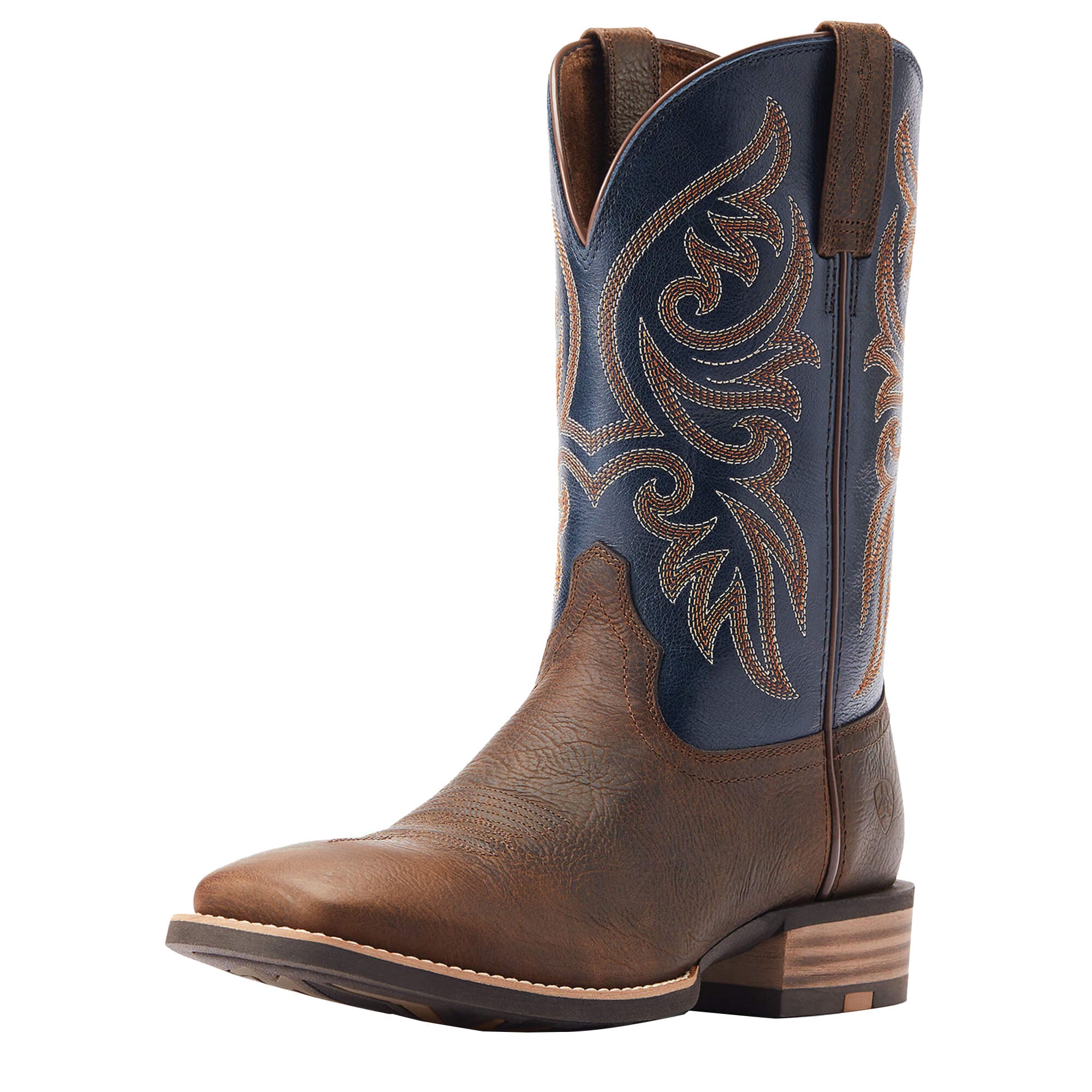 Ariat Slingshot Series Western Boots, 10, D W, Six-Row Stitch, Rowdy Rust, Leather