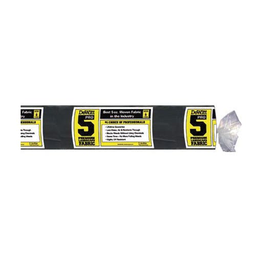 DeWitt Weed-Barrier Pro 5 Landscape Fabric, 3000 sq-ft Coverage Area, 250 ft L, 12 ft W, Polypropylene