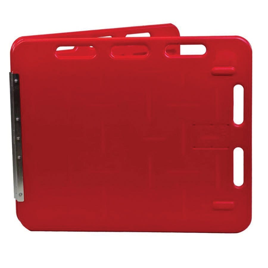 Kane Manufacturing DH72SORP Hinged Sorting Panel, Specifications: Rounded Hand Grips, Red