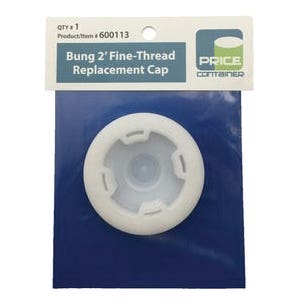 Price Container Bung Cap, Plastic, Natural