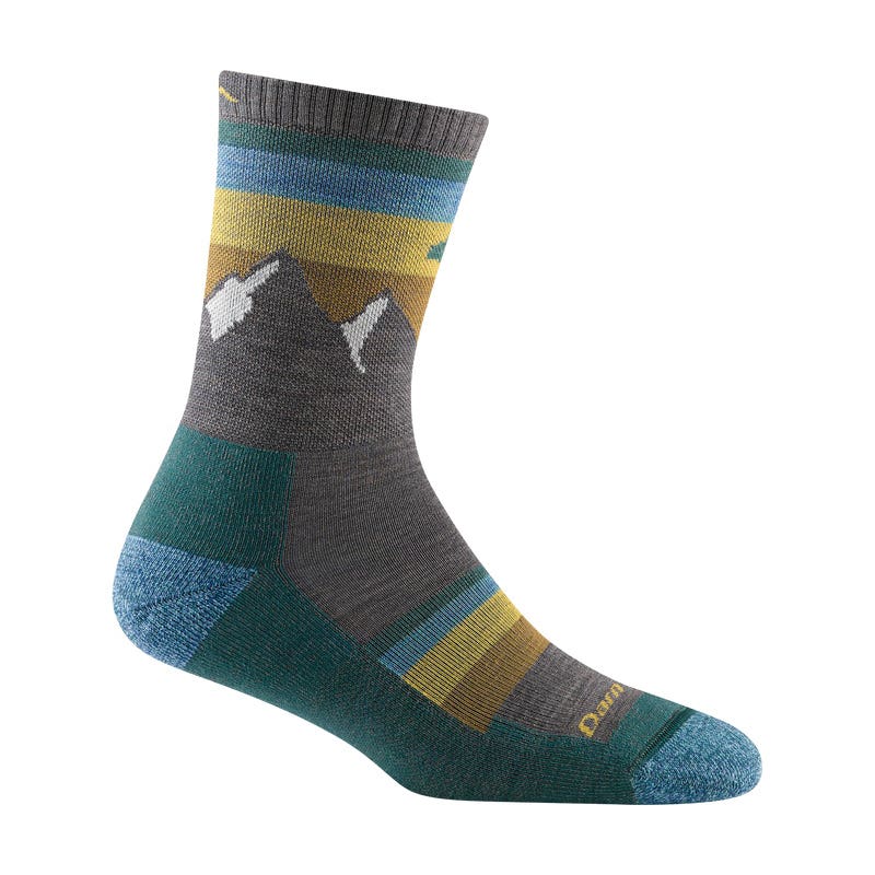 Darn Tough 5005-Taupe-S Sunset Ledge Micro Crew Lightweight Hiking Socks, Women's, S, Lycra Spandex/Merino Wool/Nylon