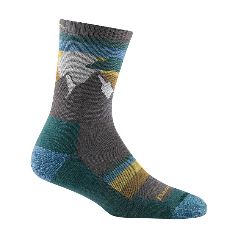 Darn Tough 5005-Taupe-S Sunset Ledge Micro Crew Lightweight Hiking Socks, Women's, S, Lycra Spandex/Merino Wool/Nylon