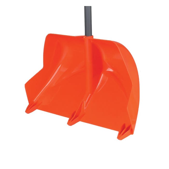 US.SHOVEL Snow Shovel, 24 in W Blade, ABS Blade, Steel/Vinyl Handle, 54 in OAL
