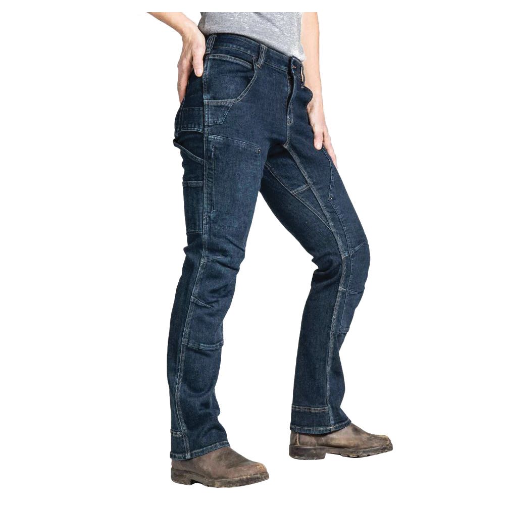 Dovetail Workwear Britt X Power Hemp Series Pants, 14 in, 32 to 36-1/2 in, 32 in L, Indigo, Straight
