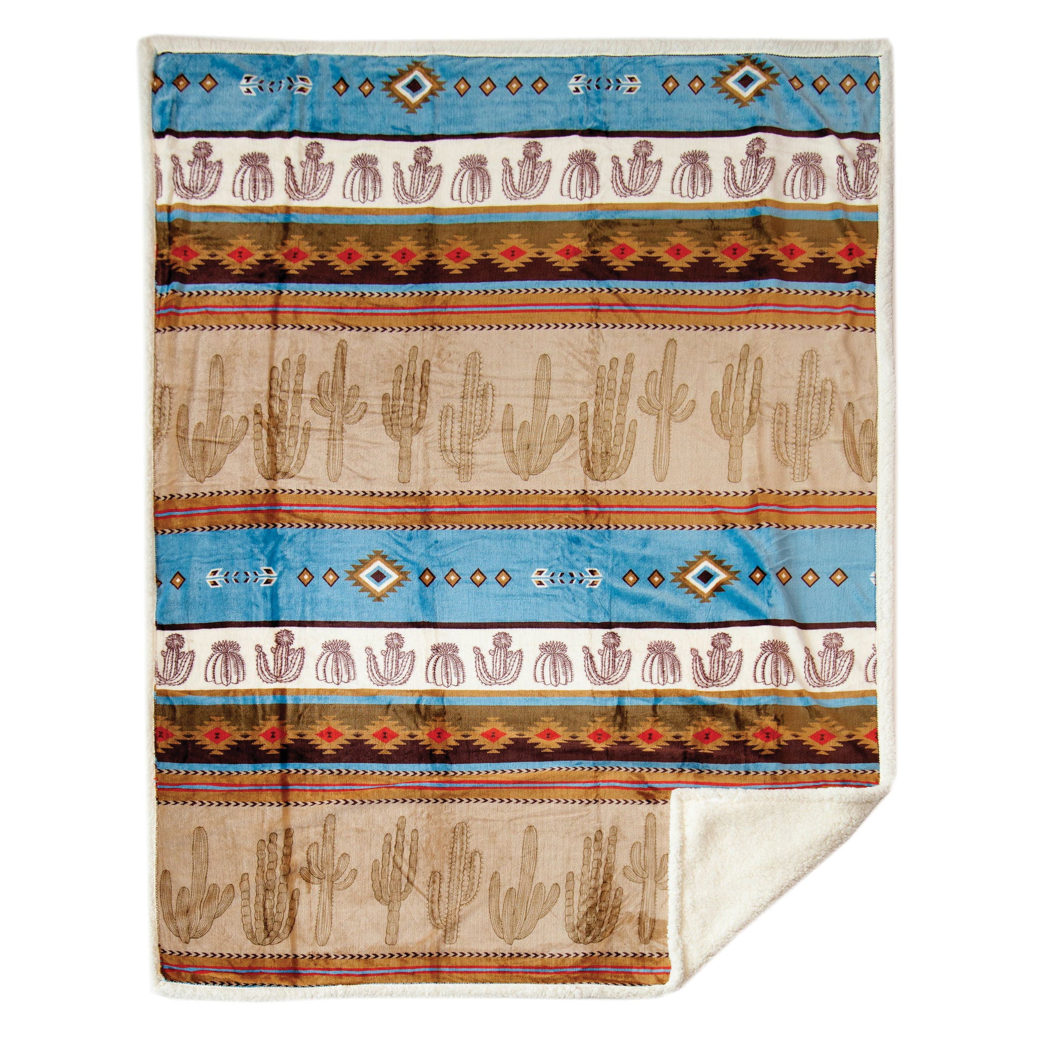Carstens Cactus Plush Throw Blanket