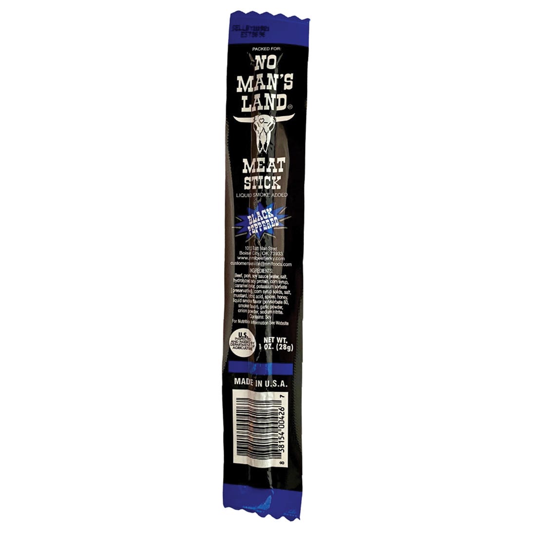 No Man's Land Black Pepper Meat Stick 1 oz