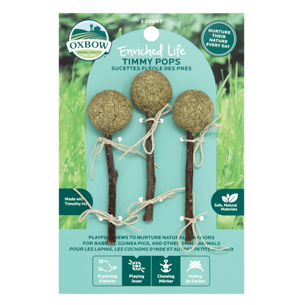 Oxbow Enriched Life Timmy Pops for Chinchillas, Mice, Rabbits, Rats