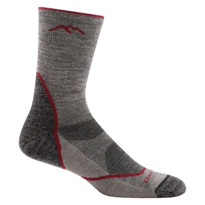 Darn Tough 1972-Taupe-Xl Light Hiker Micro Crew Lightweight Hiking Socks, Men's, XL, Lycra Spandex/Merino Wool/Nylon