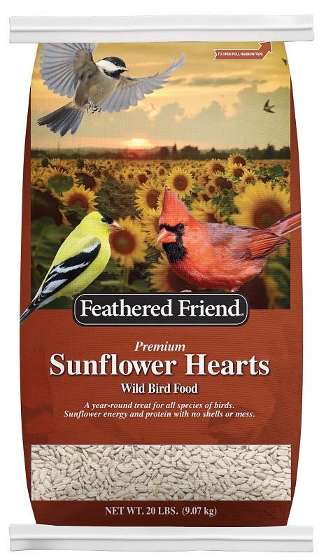 Feathered Friend Sunflower Hearts, 20 lb