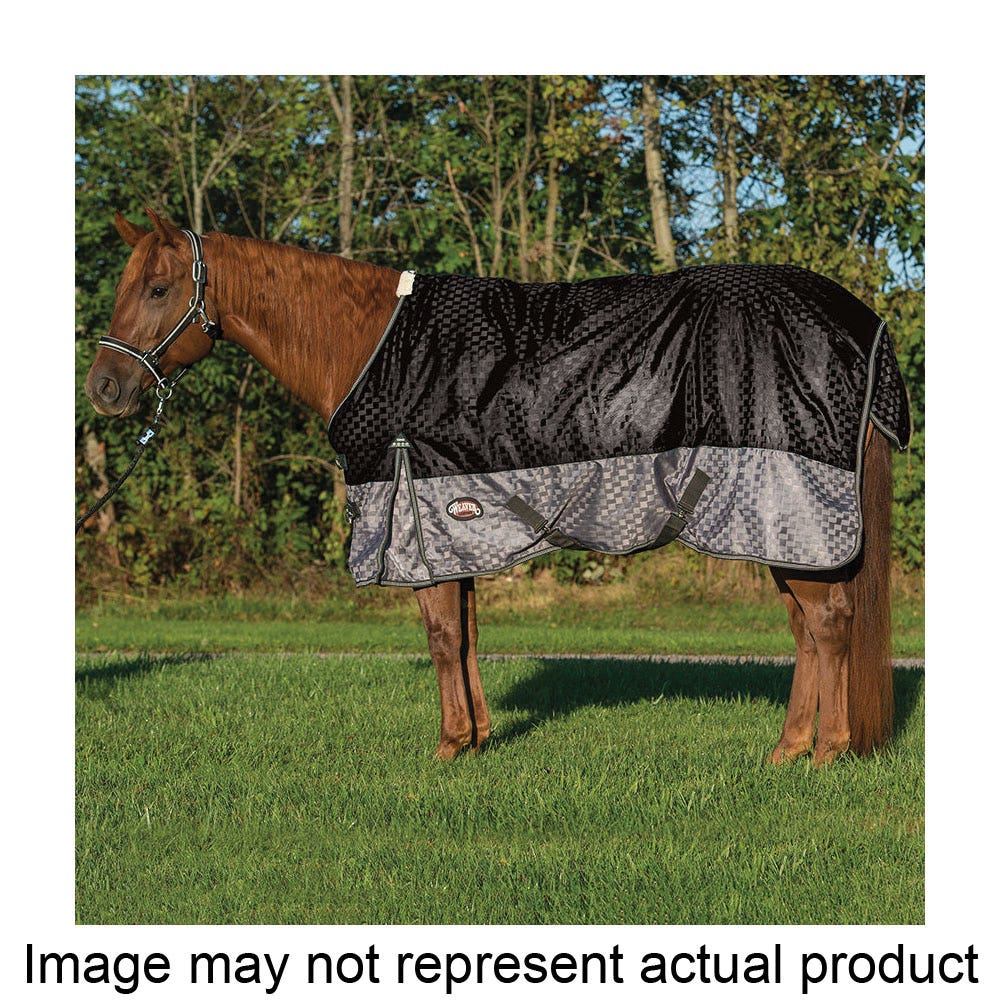 Weaver Leather Premium Turnout Blanket, Breathable, Waterproof, 78 in, Polyester, Black