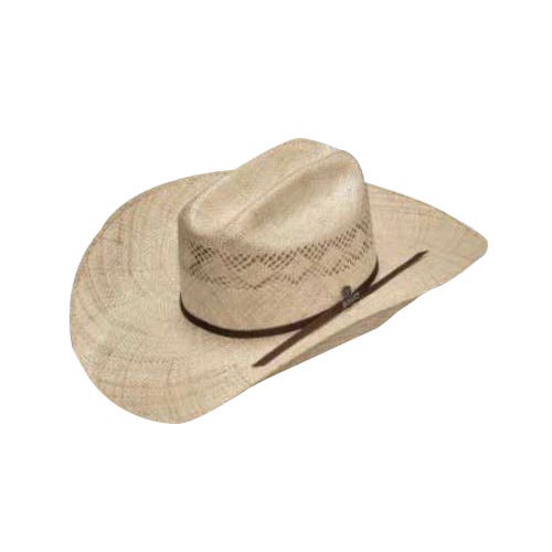Ariat Double S Series Hat, Twisted Weave, Two Cord Band, Men's, 7-5/8, Sisal, Natural