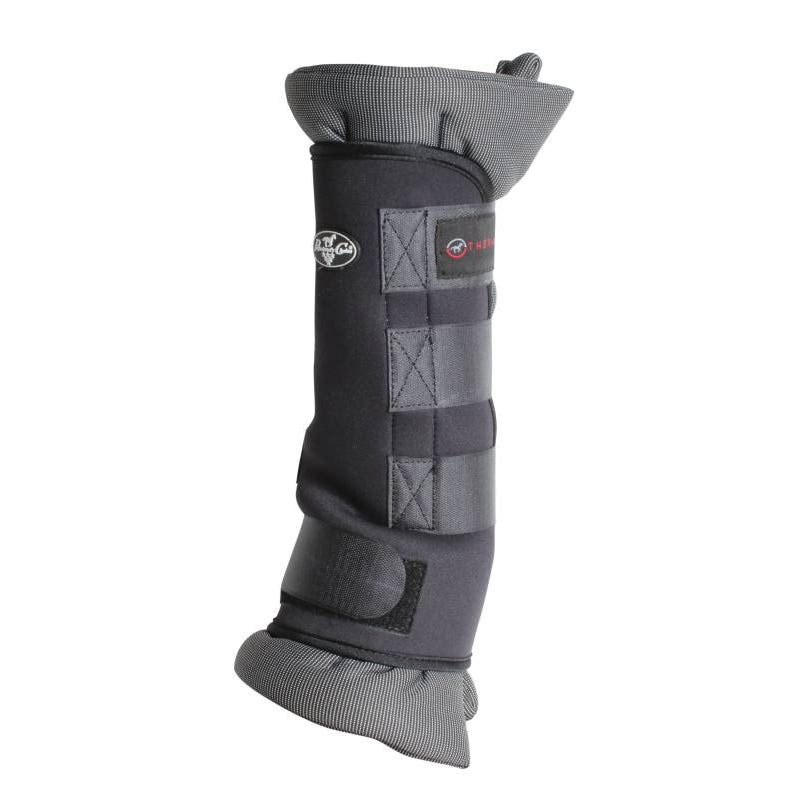 Professional's Choice Combo Wrap Boots, L, Black/Charcoal