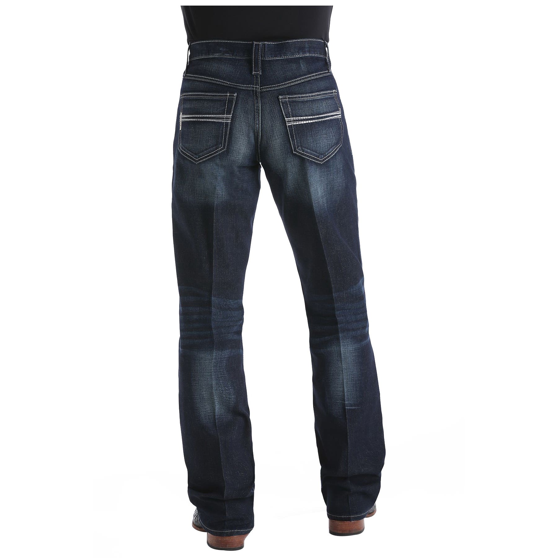 Cinch CARTER 2.4 Series Jeans, 38 in, 34 in L, Dark Wash, Relaxed, Stretchable