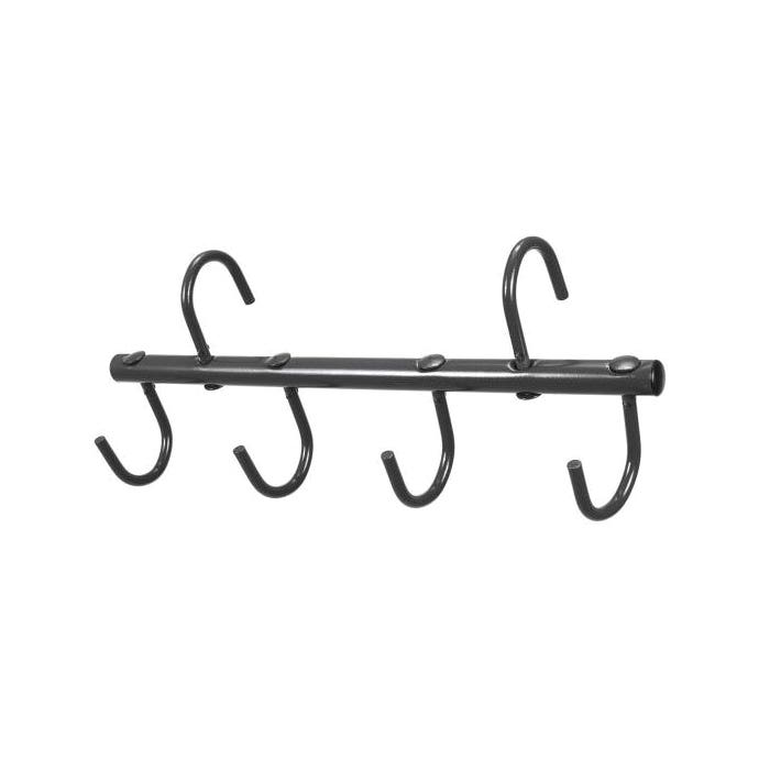 Tough 1 4-Prong Tack Rack, Steel, Black