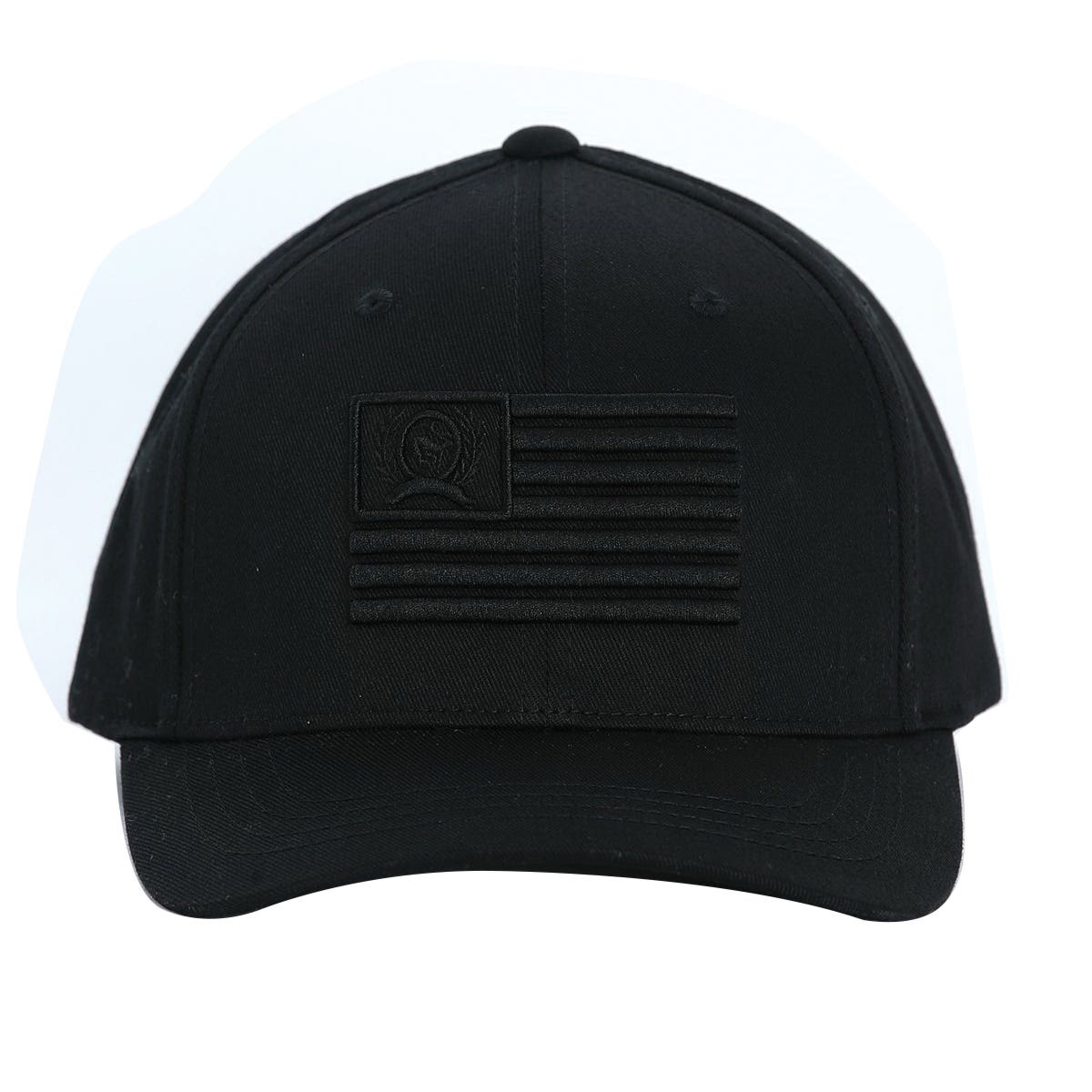 Cinch FLEXFIT Series Cap, 3D Flag Embroidery, Men's, S/M, Black