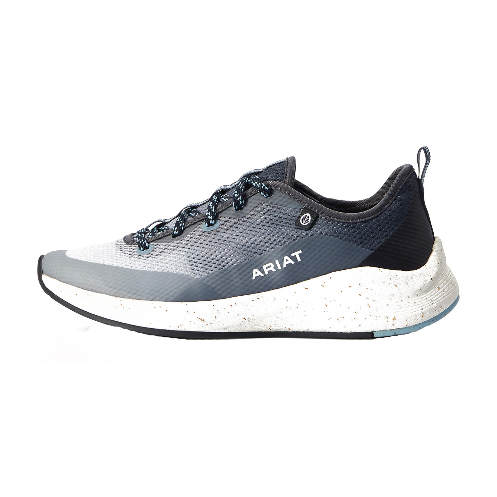 Ariat ShiftRunner Series 10042566-10B Shoes, 10, B W, Smoky Gray, Polyester, Lace-Up, Insulated