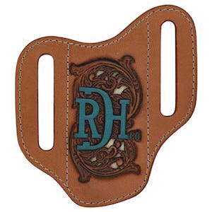 Justin Knife Sheath, Leather, Ivory/Tan