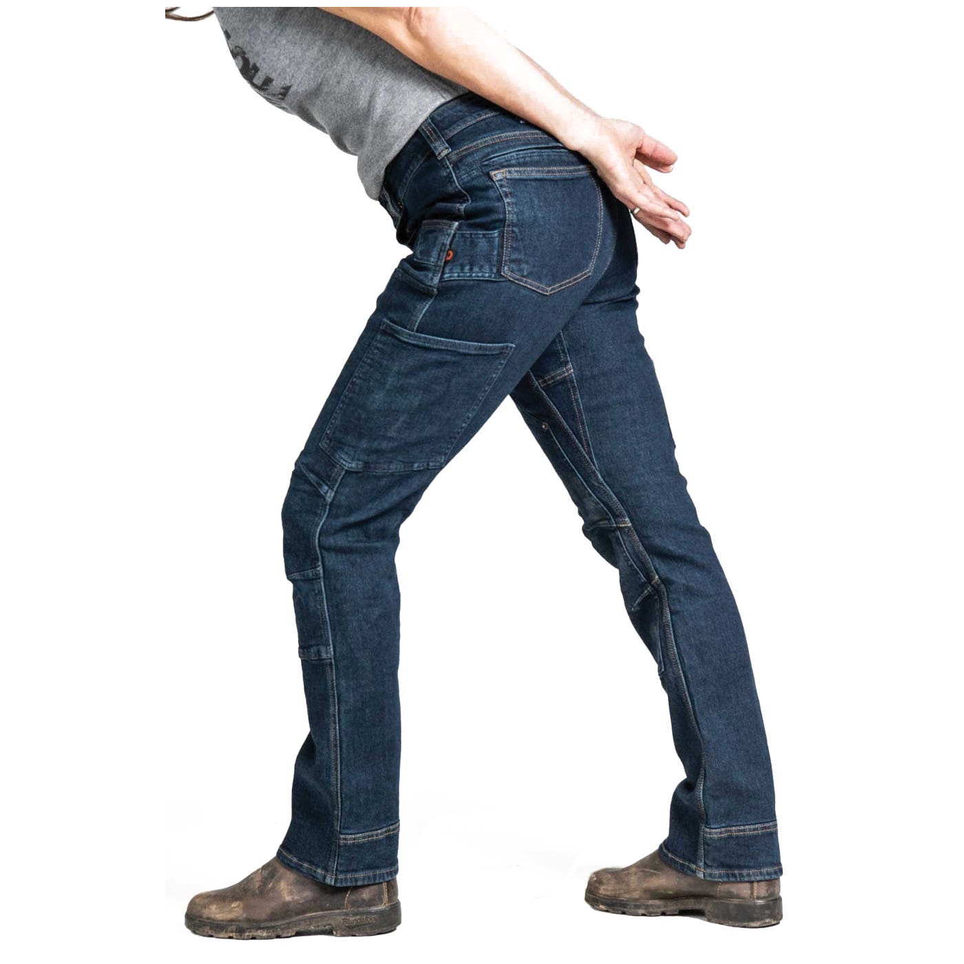 Dovetail Workwear Britt X Power Hemp Series Pants, 18, 33-1⁄2 to 37-3⁄4 in, 32 in L, Indigo, Straight
