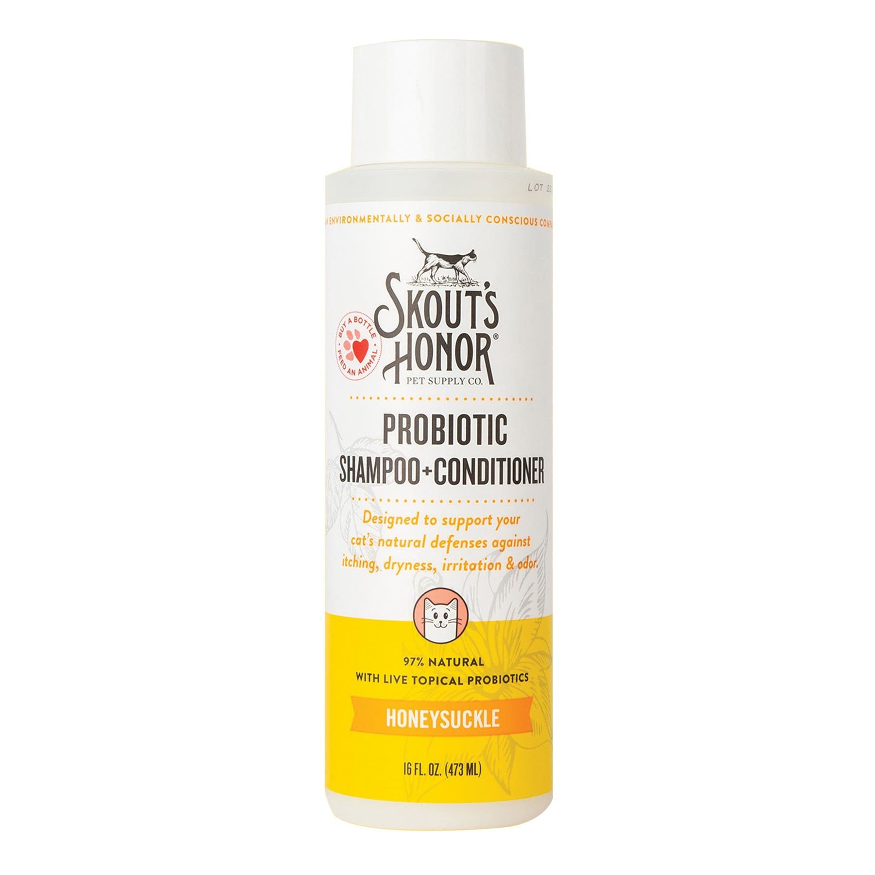 Skout's Shampoo and Conditioner, Liquid, Honeysuckle, 16 oz, Bottle