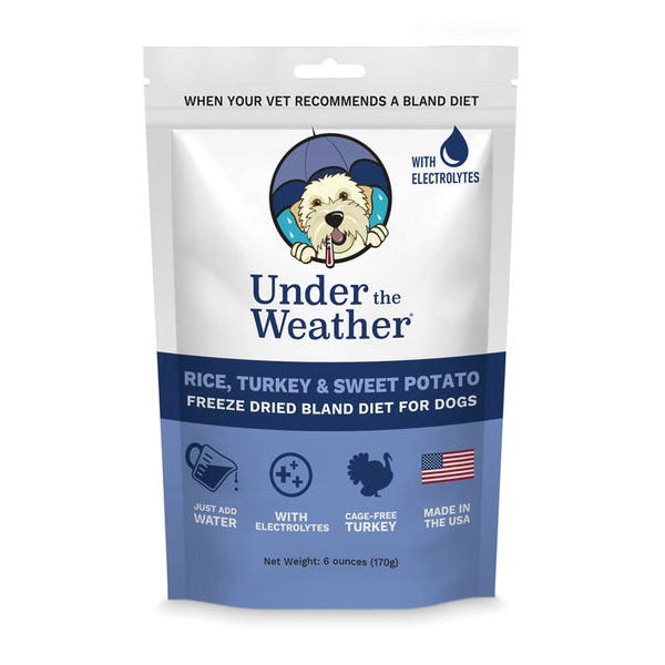 Under the Weather Dog Food, Freeze Dried, Rice, Sweet Potato, Turkey, 6 oz