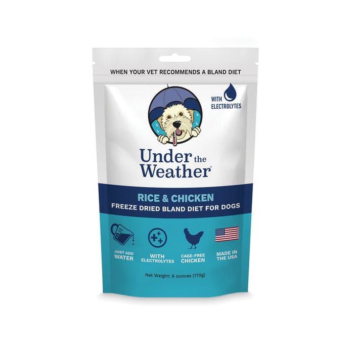 Under the Weather Dog Food, Freeze Dried, Chicken, Rice, 6 oz