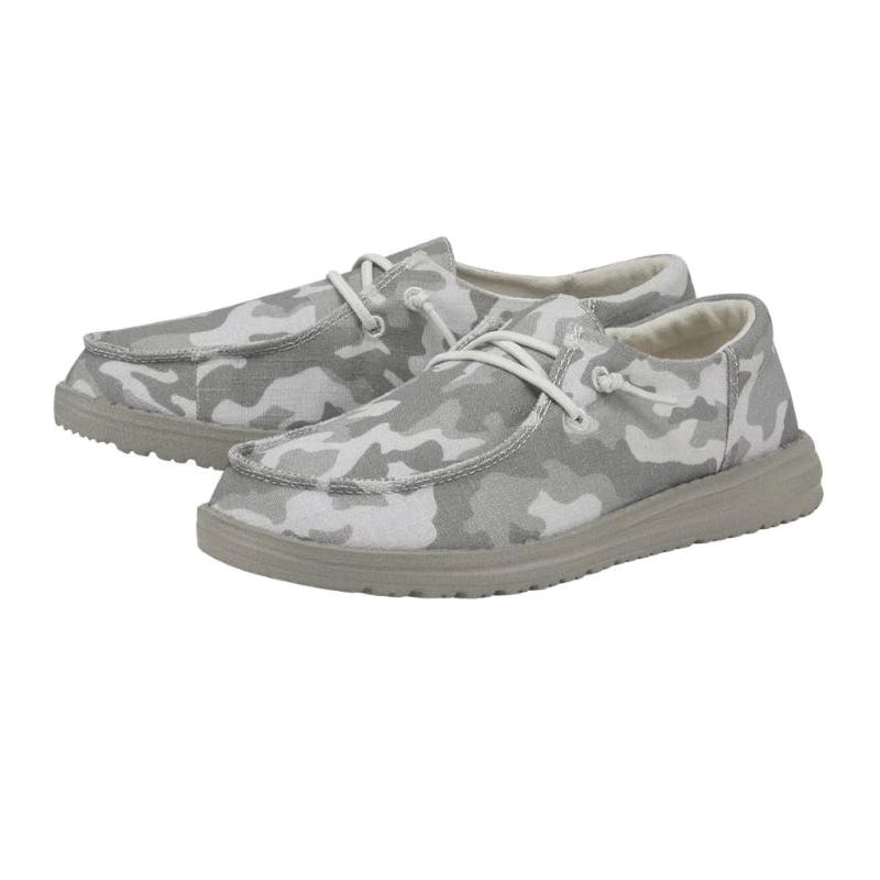 heydude Wendy Funk Casual Shoes, 6, Baja Navy, Cotton, Lace