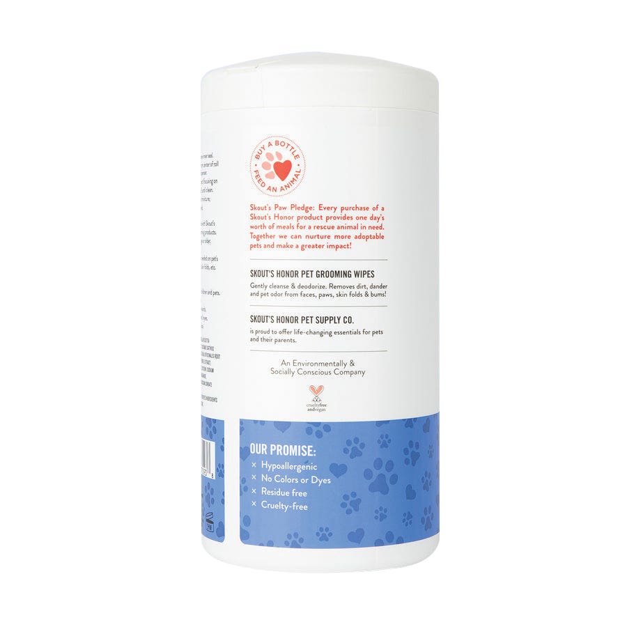 Skout's Pet Grooming Wipes, Cat, Dog
